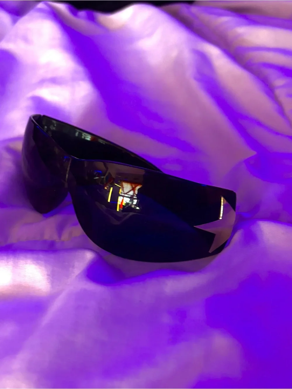Black y2k sunglasses with silver stars